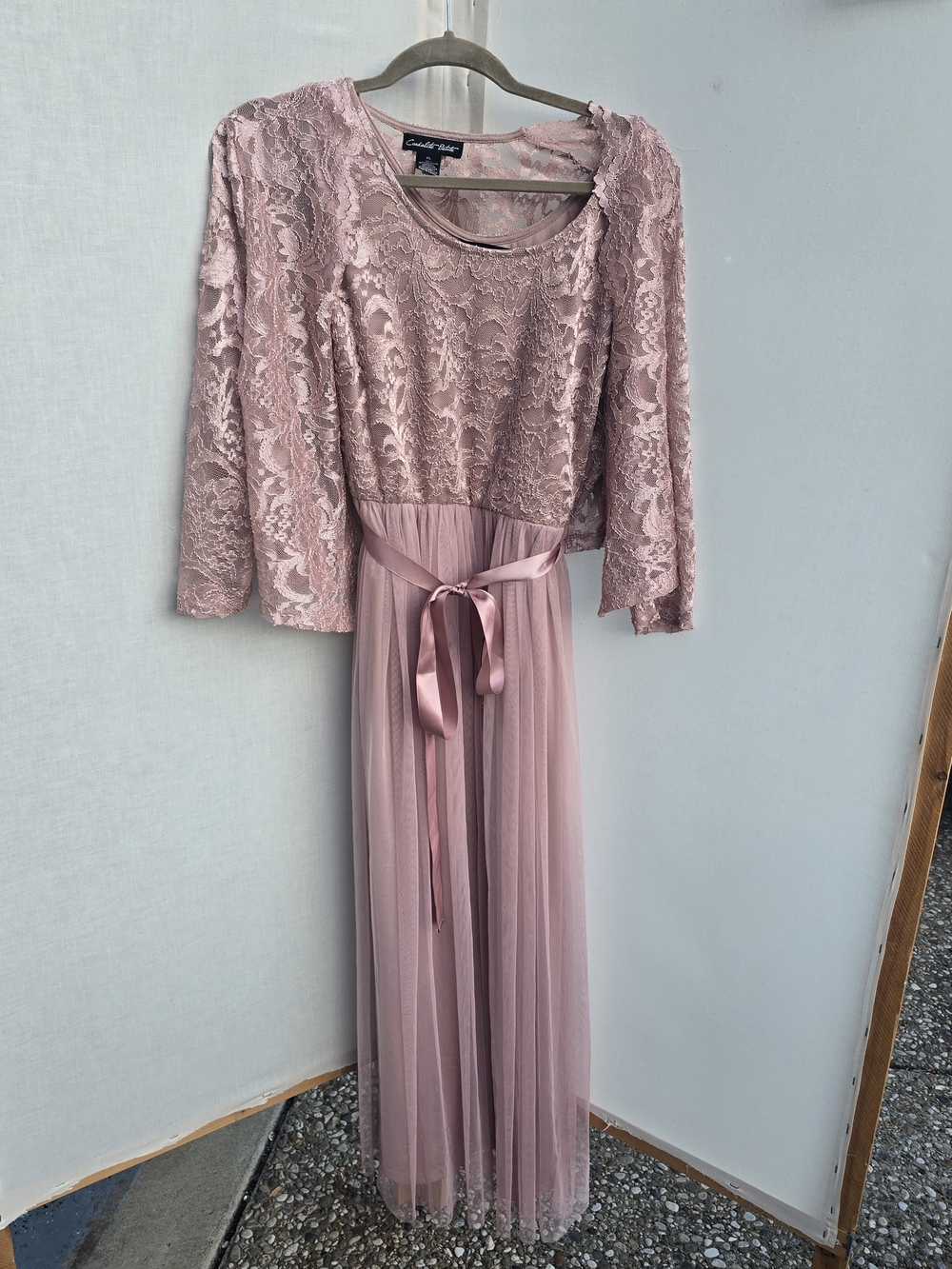 Dusty Rose Lace & Tulle  Dress